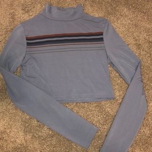 TAGS STILL ON long sleeve mock neck crop top